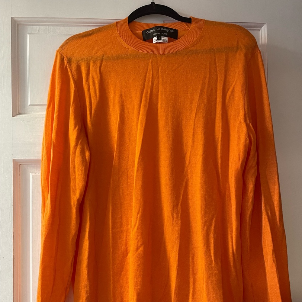 Comme des Garcons Vibrant Orange Long Sleeve Tee